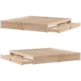 vidaXL Okvir kreveta bez madraca 180 x 200 cm od masivne borovine | shoptok.hr