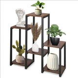 springos metalni stalak za cvijeće sa 6 polica, crni, visina 79 cm | shoptok.hr