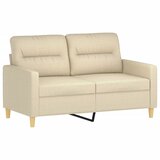  Dvosjed s ukrasnim jastucima krem 120 cm od tkanine | shoptok.hr