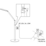  led prigušiva dodirna podna lampa ferrara LED/13W/230V 3000/4000/6000K bela | Eponuda.com
