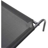  Povišeni krevet za pse crni 150x90x20 cm tekstil i čelik | shoptok.hr