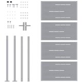  Vrtna vrata 85 x 174 cm Nehrđajući čelik Može se zaključati | shoptok.hr
