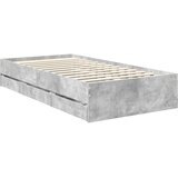  Krevetna konstrukcija s ladicama Betonski sivi 90 x 200 cm | shoptok.hr