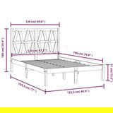  Posteljni okvir iz trdne borovine 120x190 cm, (20684283) | Shoptok.si