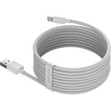 Baseus Simple Wisdom Data Cable Kit USB v Lightning 2.4A (2 kosa/set) 1,5 m, bel | Shoptok.si