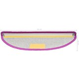  Tepisi za stepenice 15 kom ljubičasti 65 x 21 x 4 cm | shoptok.hr