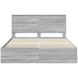  Okvir za krevet Siva Sonoma 160 x 200 cm Inženjersko Drvo - Sivi hrast sonoma 160 x 200 cm | shoptok.hr