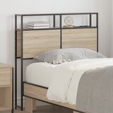 vidaXL Skladiščni naslon z vzglavjem Sonoma Oak 100 cm Konstruiran les | Shoptok.si
