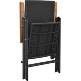  7-dijelni vrtni blagovaonski set crno-smeđi | shoptok.hr
