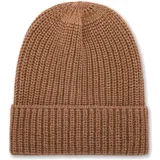 Kape Wool Blended Lurex Beanie Kostanjeva