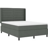  LED Box Spring Krevet Tamno siva 140 x 190 cm tkanina | shoptok.hr