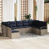  Set sofe 7 kom. Siva poliratan 289 x 122 x 85 cm | shoptok.hr