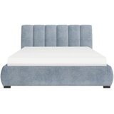 MID.YOU OBLAZINJENA POSTELJA 160 cm x 200 cm , les, tekstil, leseni material modra | Shoptok.si