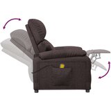  Masažni stol temno rjavo blago | Shoptok.si