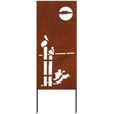  Privatnost u vrtu Rezbarija Rđa 50 x 140 cm Otporni čelik | shoptok.hr