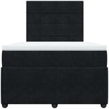 Box spring krevet s madracem crni 120 x 200 cm baršunasti | shoptok.hr
