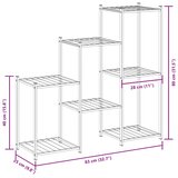  Stalak za cvijeće 83 x 25 x 80 cm crni željezni | shoptok.hr