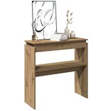 vidaXL Konzolni stol Artisan hrast 102x30x80 cm izrađeno drvo | shoptok.hr