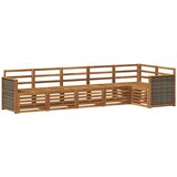vidaXL Kotna sedežna garnitura 5 pcs Naravna Masiven les akacije, (5000283829) | Shoptok.si