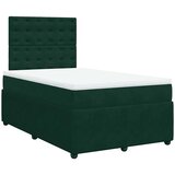 Box spring krevet s madracem tamnozeleni 120x200 cm baršunasti | shoptok.hr