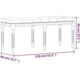  Klupa tamnosiva 110x40x49 cm od tkanine | Eponuda.ba