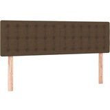  Box spring postelja z vzmetnico temno rjava 140x200 cm blago, (20724647) | Shoptok.si