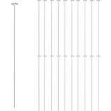  Kolci za vrtne biljke 20 kom tamnozeleni 91 cm čelični | shoptok.hr