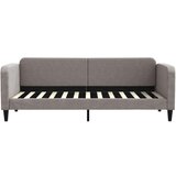  Dnevni krevet s madracem smeđesivi 80 x 200 cm od tkanine | shoptok.hr