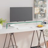 vidaXL stojalo za TV / ekran stekleno prozorno 100x30x13 cm Cene