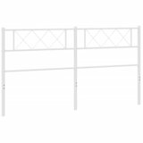 Maison Chic kovinsko posteljno vzglavje - vzglavna omarica - nočna omarica belo 160 cm, (21704512) Cene