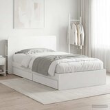 Okvir kreveta s pohranom Bijela 75 x 190 cm Konstruirano drvo | Eponuda.com