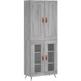  Visoka komoda siva sonome 69,5x34x180 cm od konstruiranog drva | shoptok.hr