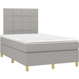  S oprugama i madrac svjetlosivi 120 x 200cm od tkanine | shoptok.hr