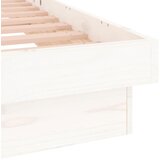  LED okvir kreveta bijeli 180x200 cm veliki bračni masivno drvo | shoptok.hr