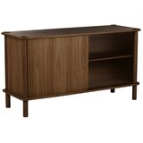 UMAGE Smeđa vitrina od punog hrasta s kliznim vratima 135x73,5x48 cm Italic – | shoptok.hr