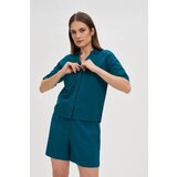 Marisse Green Cotton-Linen Shorts | shoptok.hr