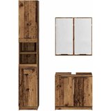  Set ormarića za kupaonicu 3 pcs Staro drvo Konstruirano drvo | shoptok.hr