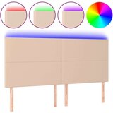  Uzglavlje boja cappuccina 200x5x118/128 cm od umjetna koža | shoptok.hr