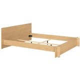 noo.ma Bračni krevet od iverice/od šperploče u dekoru hrasta s podnicom 160x200 cm u prirodnoj boji Valt – | shoptok.hr