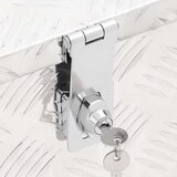 Kutija za pohranu srebrna 90 x 47 x 33,5 cm aluminijska | shoptok.hr