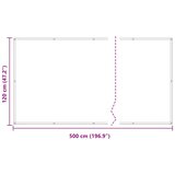 Balkonski zastor antracit 120 x 500 cm od tkanine Oxford | shoptok.hr