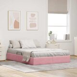  Otomanski krevet s pohranom Ružičasta 140 x 190 cm Baršun | shoptok.hr