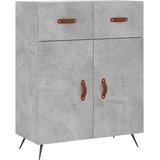  Komoda siva boja betona 69,5x34x90 cm od konstruiranog drva Slike