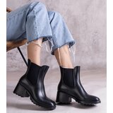 Gemre Surien black heeled wellington boots | Shoptok.si