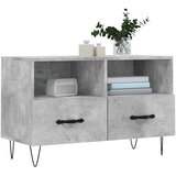 TV ormarić boja betona 80 x 36 x 50 cm konstruirano drvo | shoptok.hr