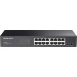 Mercusys MS116GS 16-Port Gigabit Desktop/Rackmount Switch, 16x10/100/1000 Mbps Auto-Negotiation RJ45 port supporting Auto-MDI/MDIX, Isolation Mode, Loop Prevention, Durable Metal Casing, Plug | Eponuda.ba