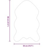  Faux Rabbit Fur Rug Olite Siva 50 x 80 cm Poliester | shoptok.hr