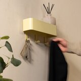 Spinder Design Svijetlo žuta željezna zidna vješalica s policom 27 cm Dax Play – | shoptok.hr