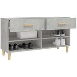 Ormarić za cipele boja betona 102x35x55 cm konstruirano drvo | shoptok.hr