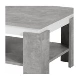 Kondela Klubska mizica, beton/bela, PIANI | Shoptok.si